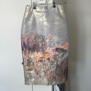 ✨J.Crew Collection✨ midi artsy pencil skirt